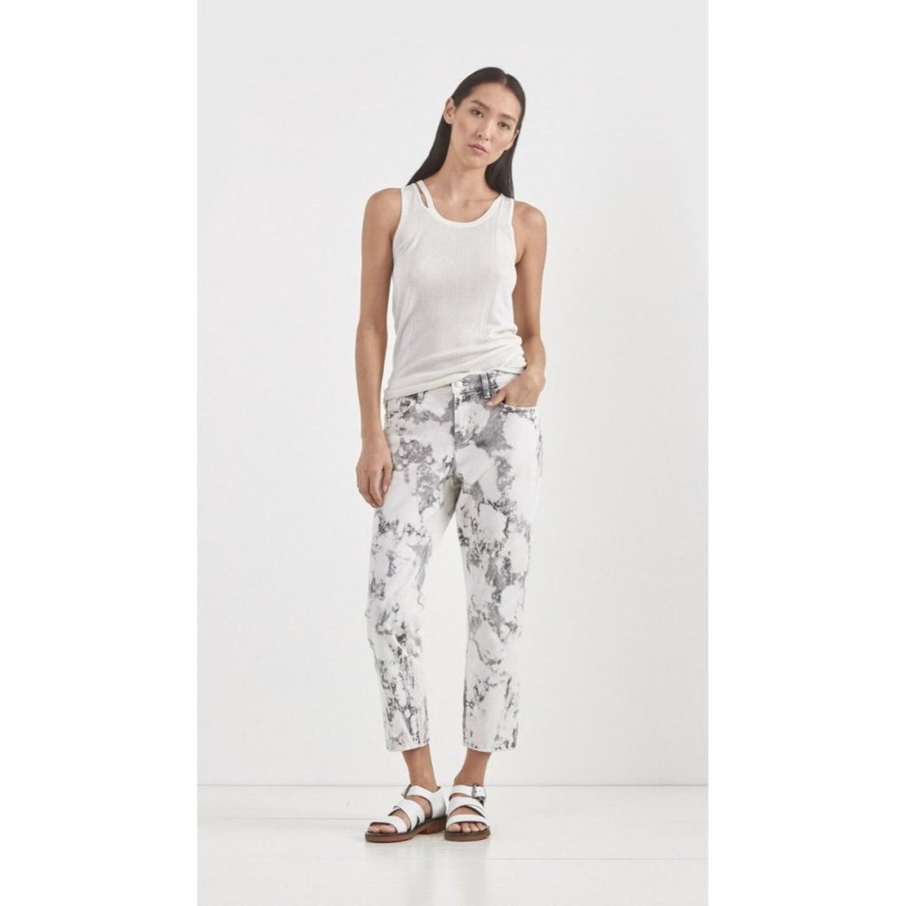 $228 J BRAND JEANS For BARNEY'S New York ACID STONE Wash CROP Aubry RELAXED 32